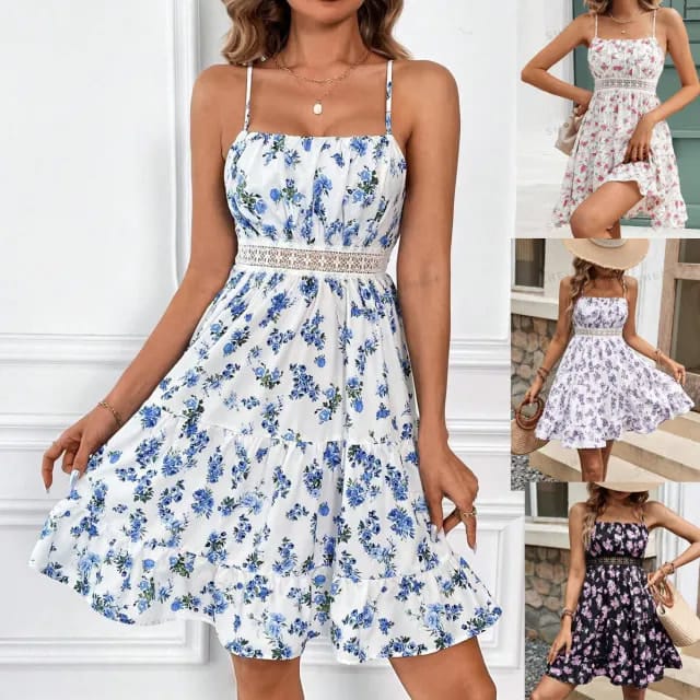 square neckline summer dress
